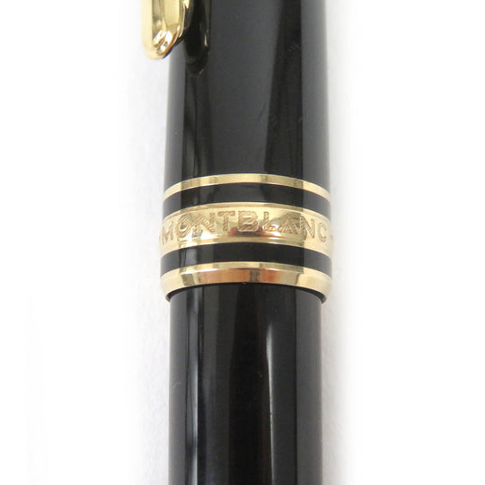 MONTBLANC Ballpoint pen Resin, Gold Plated black mens(Unisex) Used Authentic