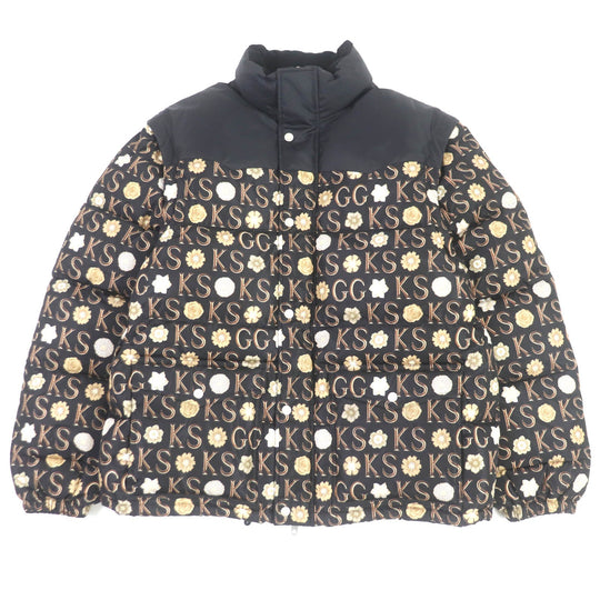 GUCCI Down jacket 644381 Main: 100% nylon, Filling: 80% down, Filling: 20% feather, Part: 100% cotton, Part: 100% polyester black mens 48 Used Authentic
