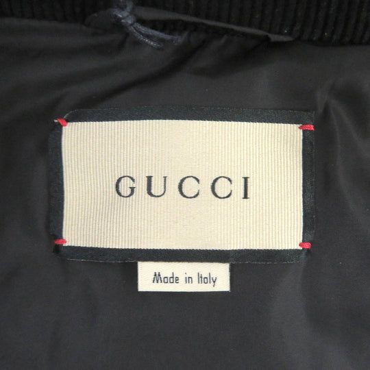 GUCCI Down jacket 644381 Main: 100% nylon, Filling: 80% down, Filling: 20% feather, Part: 100% cotton, Part: 100% polyester black mens 48 Used Authentic