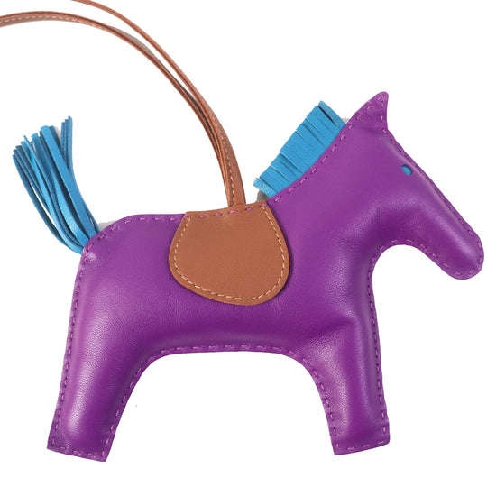 HERMES charm Anyo Miro Anemone/Blue Izmir/Fauble Rodeo Charm GM Women Used Authentic