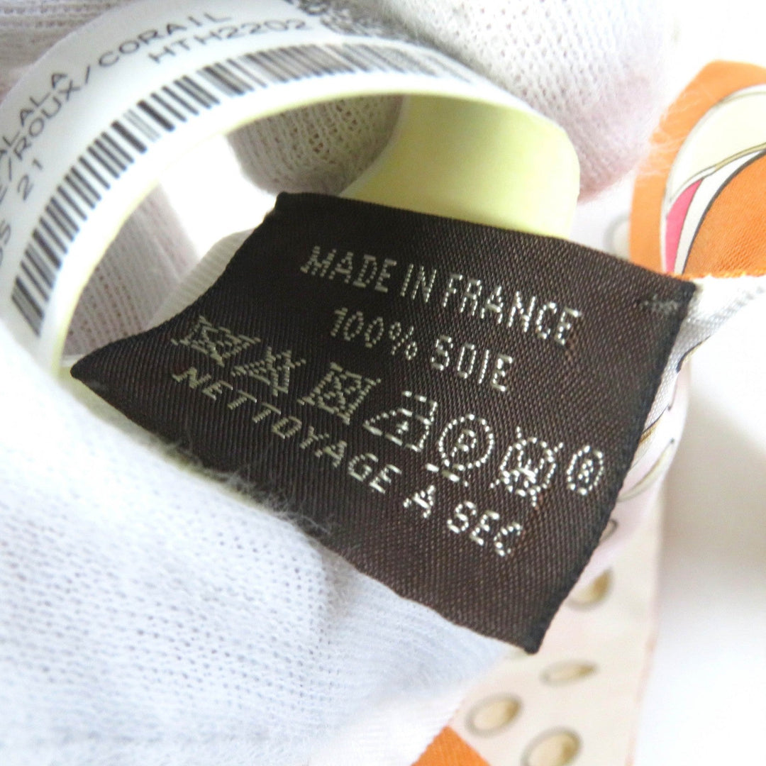 HERMES Stall 063778S 21 Main: 100% silk Orange Twilly Grand Tralala Grand Tralala Women Used Authentic