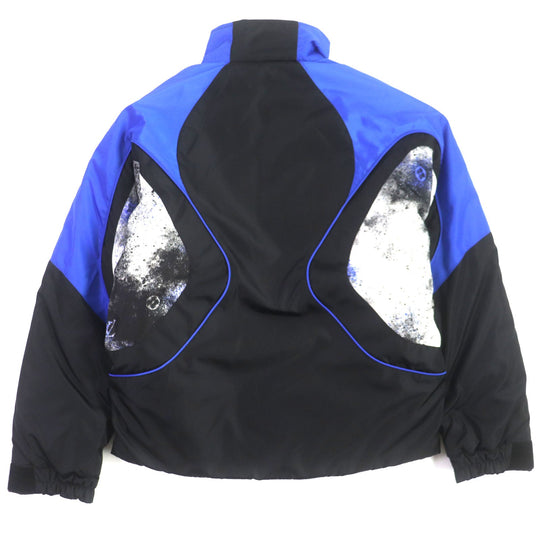 LOUIS VUITTON Blouson 1A63FQ Outer: 100% nylon, Lining: 51% cotton, Lining: 49% nylon, Filling: 100% nylon Black blue mens 46 Used Authentic