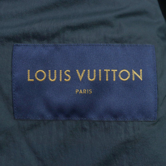 LOUIS VUITTON Blouson 1A63FQ Outer: 100% nylon, Lining: 51% cotton, Lining: 49% nylon, Filling: 100% nylon Black blue mens 46 Used Authentic