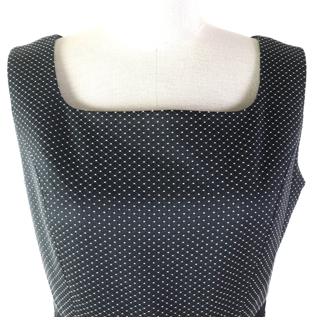 Rene one piece Outer material: 54% cotton, Outer material: 42% polyester, Outer material: 4% polyurethane, Lining: 100% cupra, Part: 60% rayon Black White Women 36 Used Authentic