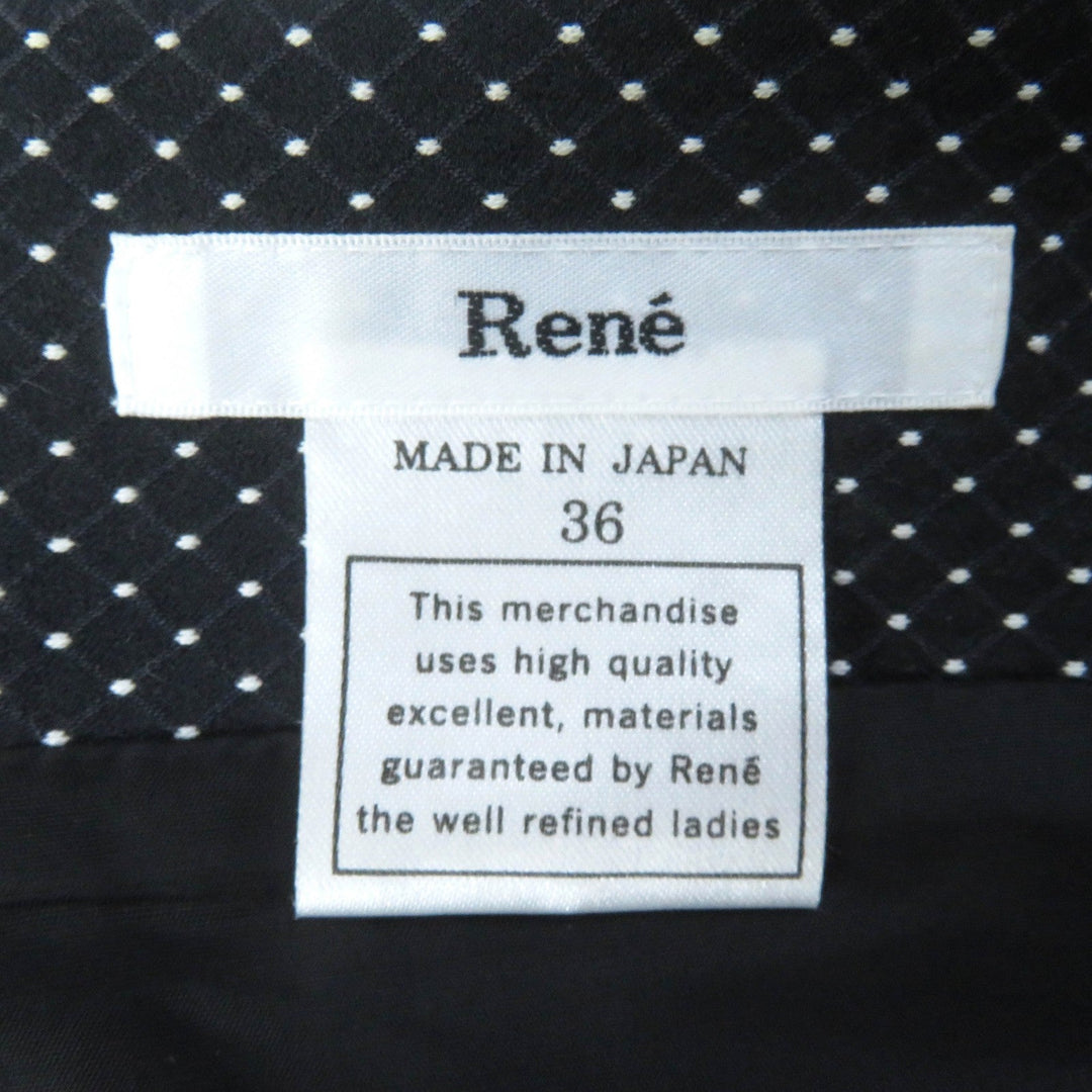 Rene one piece Outer material: 54% cotton, Outer material: 42% polyester, Outer material: 4% polyurethane, Lining: 100% cupra, Part: 60% rayon Black White Women 36 Used Authentic