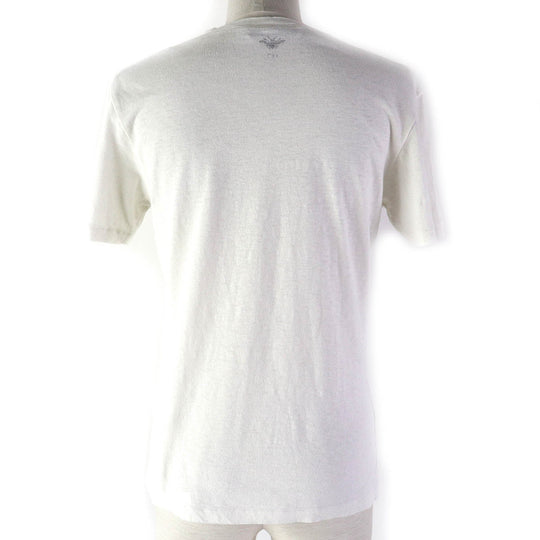 Christian Dior Short sleeve T-shirt Main: 86% cotton, 14% linen White gray Women XS Used Authentic