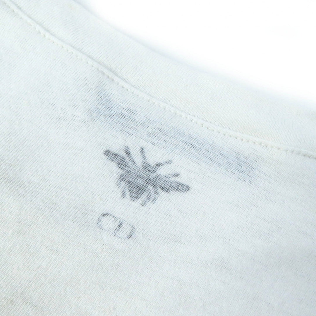 Christian Dior Short sleeve T-shirt Main: 86% cotton, 14% linen White gray Women XS Used Authentic