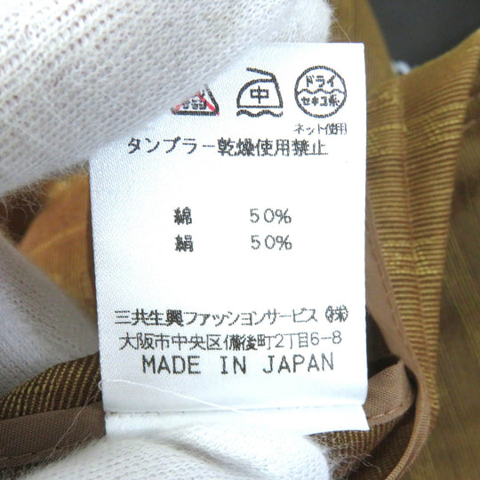 LEONARD FASHION tailored jacket Main: 50% cotton, Main: 50% silk Brown Women 11AR Used Authentic
