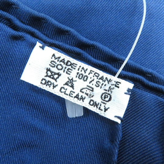HERMES shawl Main: 100% silk Navy multi-color Carre90 AMAZONIA Amazonia Women Used Authentic