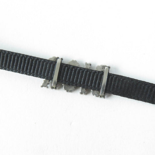 Christian Dior choker Fabric, Rhinestone, Metal Black multicolor Women Used Authentic