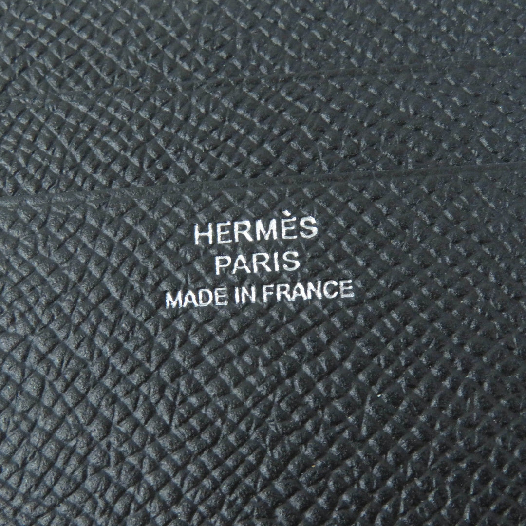HERMES Card Case Main: Epsom black MC2 Euclid Women Used Authentic