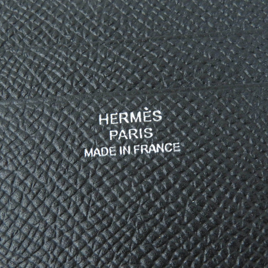 HERMES Card Case Main: Epsom black MC2 Euclid Women Used Authentic