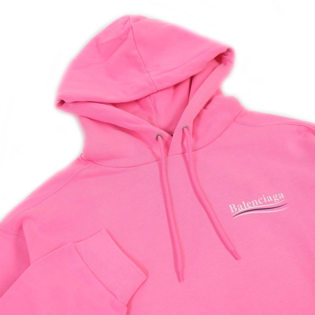 BALENCIAGA Hoodie 600583 Main: 100% cotton pink mens M Used Authentic