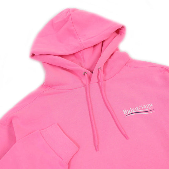 BALENCIAGA Hoodie 600583 Main: 100% cotton pink mens M Used Authentic