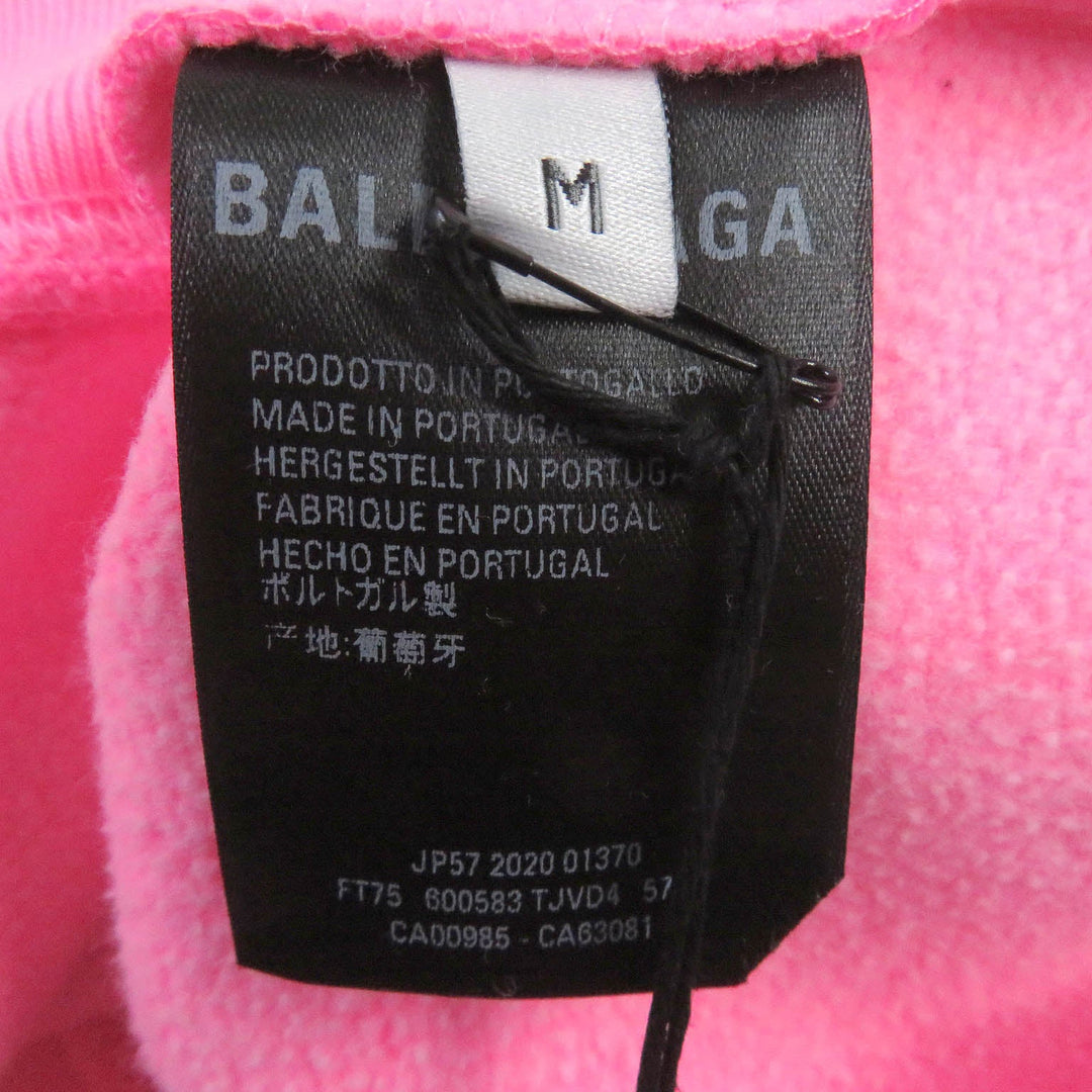 BALENCIAGA Hoodie 600583 Main: 100% cotton pink mens M Used Authentic