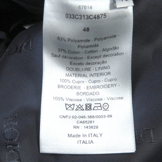 DIOR HOMME Mod coat 033C313C4875 Outer: 63% nylon, Outer: 37% cotton, Lining: 100% cupra, Part: 100% rayon blue mens 48 Used Authentic