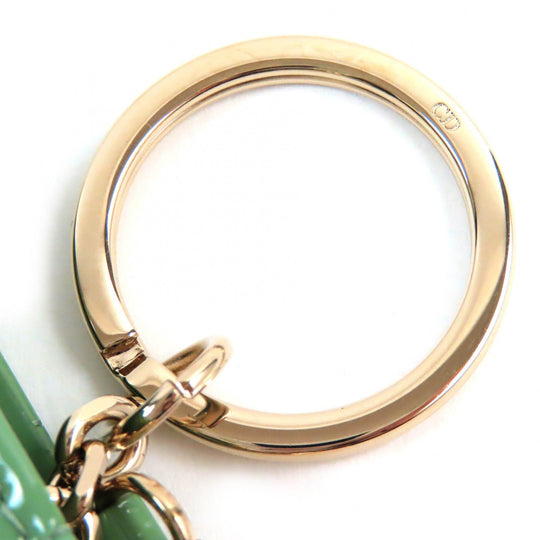 Christian Dior Coin case S0841OVRB Cannage (patent leather) Light green Lady Dior Women Used Authentic