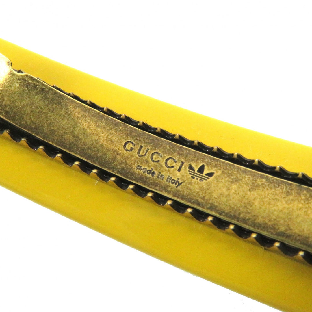 GUCCI hair accessory 702940 plastic Yellow black Women Used Authentic