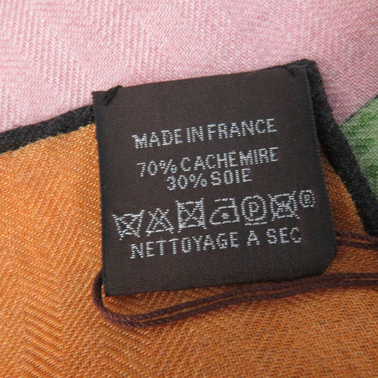 HERMES Stall Main: 70% cashmere, Main: 30% silk multicolor Carre140 LINSTRVCTION DV ROY Imperial Studies Women Used Authentic