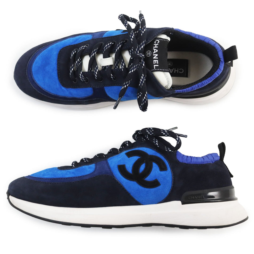 CHANEL Low cut sneakers G38484 Main: Suede Blue navy mens 42 Used Authentic