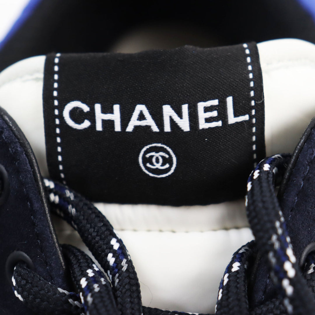 CHANEL Low cut sneakers G38484 Main: Suede Blue navy mens 42 Used Authentic