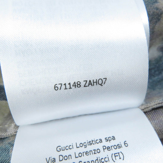 GUCCI Long sleeve shirt 671148 Main: 100% silk multicolor Women 40 Used Authentic