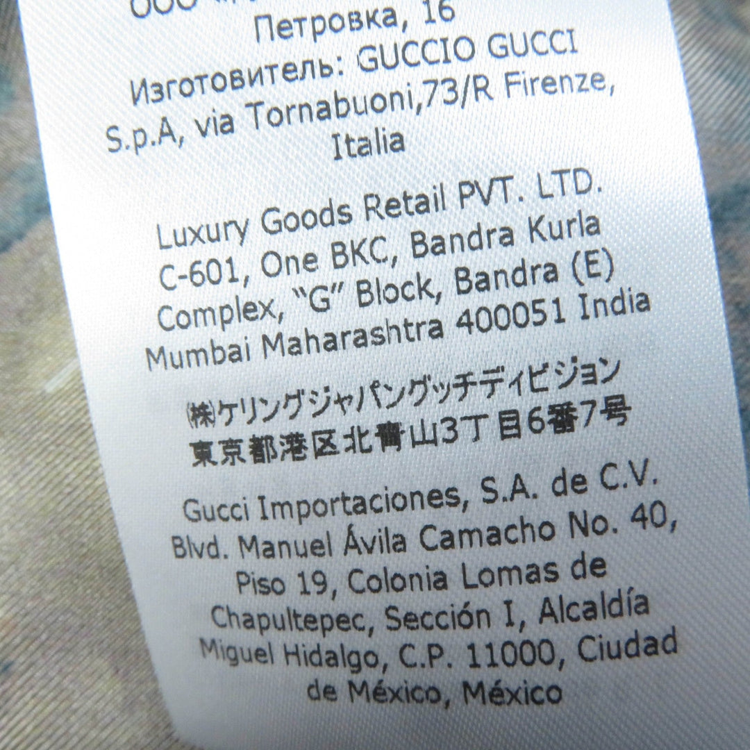 GUCCI Long sleeve shirt 671148 Main: 100% silk multicolor Women 40 Used Authentic