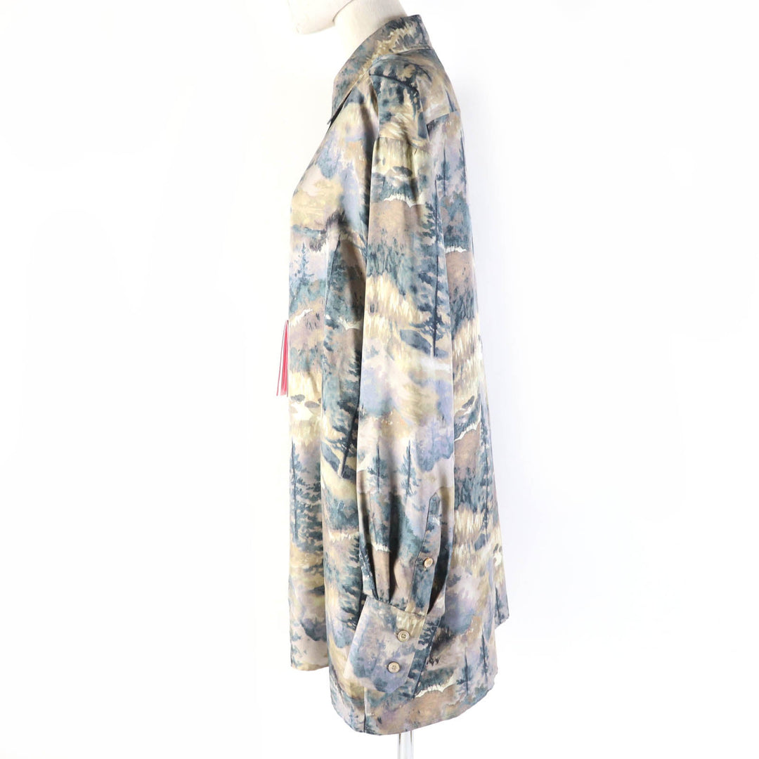 GUCCI Long sleeve shirt 671148 Main: 100% silk multicolor Women 40 Used Authentic