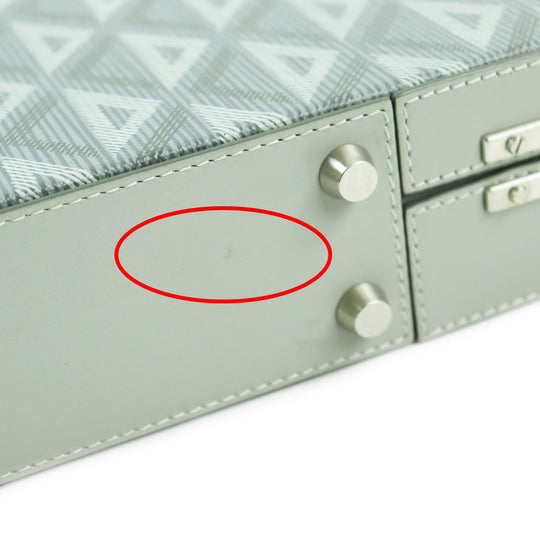 Dior HOMME Briefcase 1LXBR157CDP Main: CD Diamond Canvas, Part: Leather gray mens Used Authentic