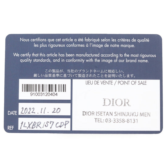 Dior HOMME Briefcase 1LXBR157CDP Main: CD Diamond Canvas, Part: Leather gray mens Used Authentic