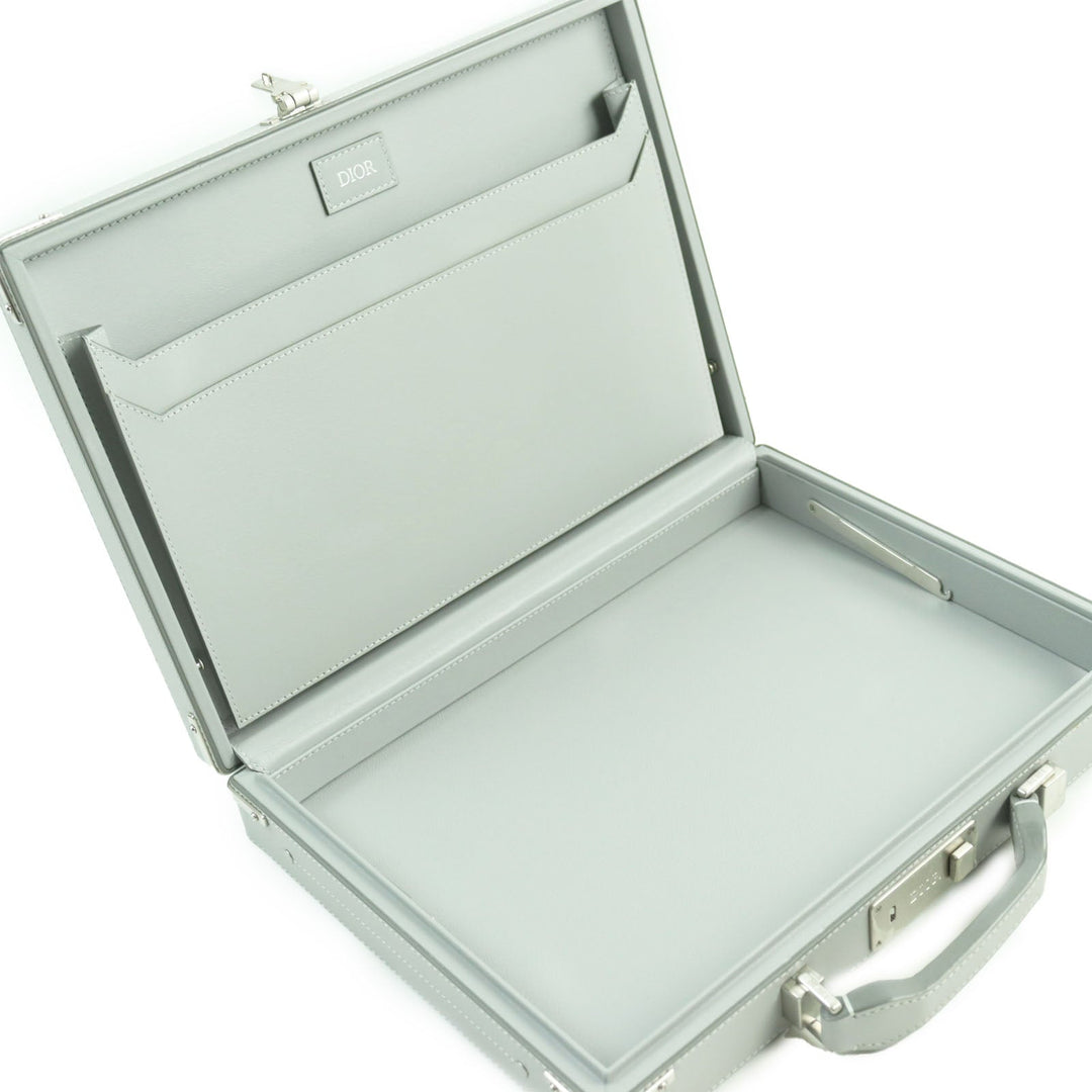 Dior HOMME Briefcase 1LXBR157CDP Main: CD Diamond Canvas, Part: Leather gray mens Used Authentic