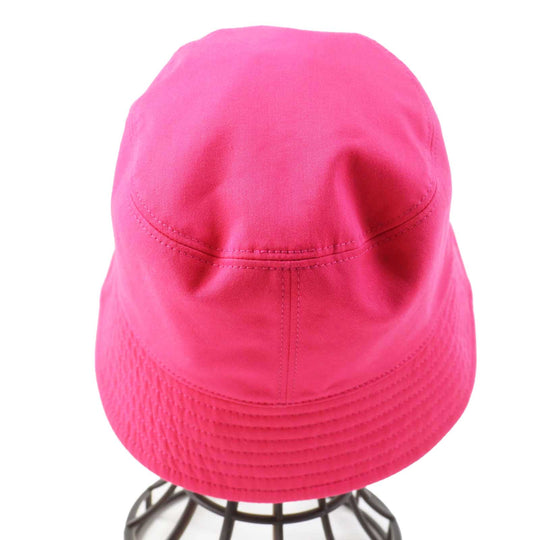 CHANEL hat 24C Cotton, Sequins Pink/Multi Bucket hat Logo pattern, reversible Women Used Authentic