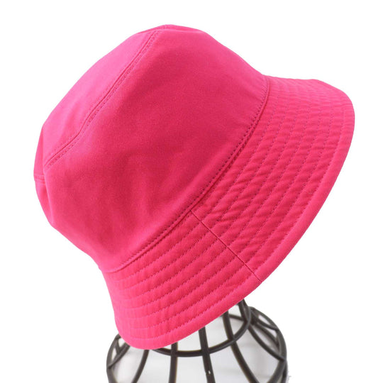 CHANEL hat 24C Cotton, Sequins Pink/Multi Bucket hat Logo pattern, reversible Women Used Authentic
