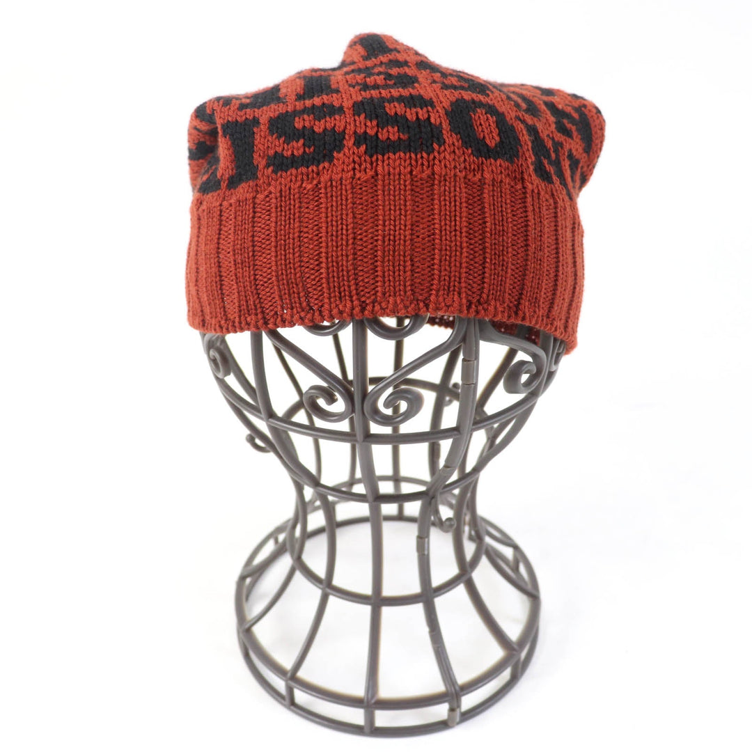 Missoni Knit cap Main: 100% wool Brown black Women Used Authentic