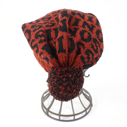 Missoni Knit cap Main: 100% wool Brown black Women Used Authentic