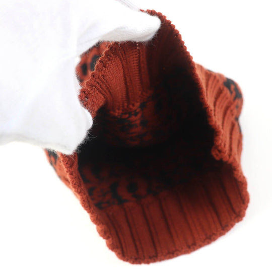 Missoni Knit cap Main: 100% wool Brown black Women Used Authentic