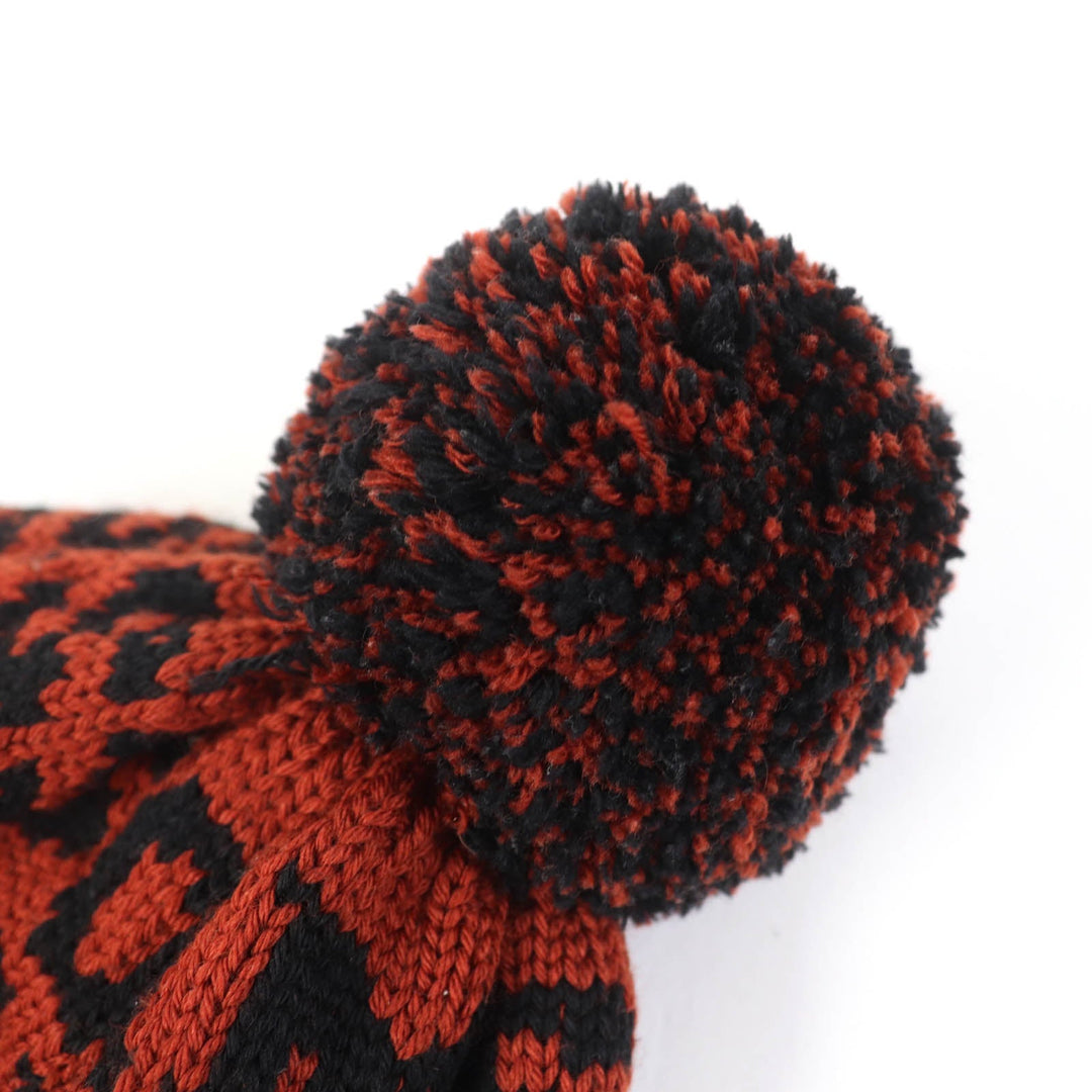 Missoni Knit cap Main: 100% wool Brown black Women Used Authentic