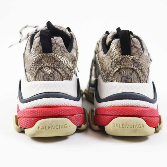 GUCCI sneakers PVC Multi Balenciaga collaboration TRIPLE S Triple S Women 23 Used Authentic