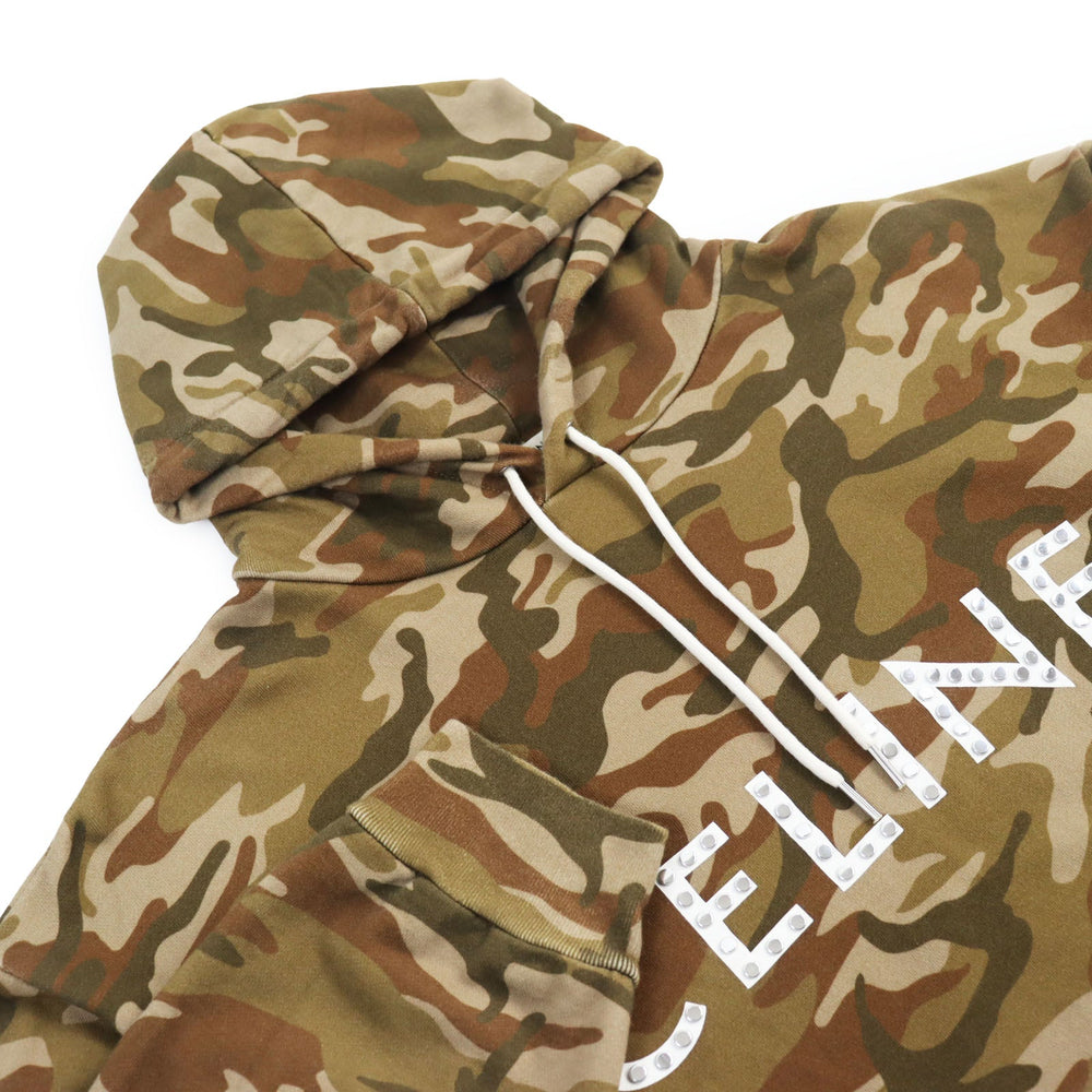 CELINE Hoodie 2Y676247Q Outer: 100% cotton, part: 96% cotton, part: 4% polyurethane multicolor Hoodie In Cotton Fleece With Studs mens L Used Authentic