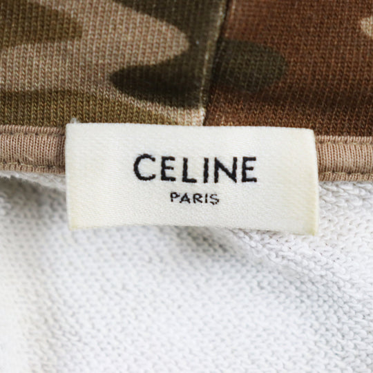 CELINE Hoodie 2Y676247Q Outer: 100% cotton, part: 96% cotton, part: 4% polyurethane multicolor Hoodie In Cotton Fleece With Studs mens L Used Authentic