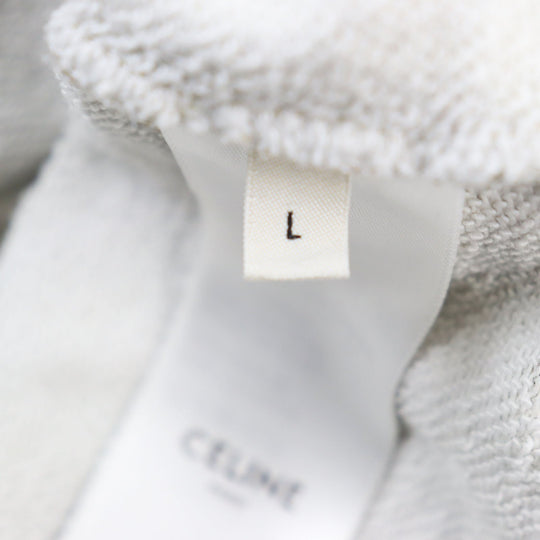 CELINE Hoodie 2Y676247Q Outer: 100% cotton, part: 96% cotton, part: 4% polyurethane multicolor Hoodie In Cotton Fleece With Studs mens L Used Authentic