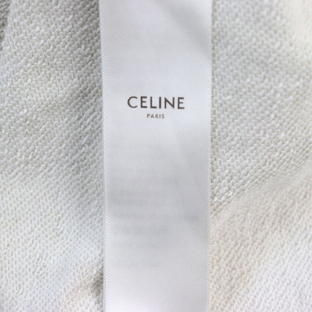 CELINE Hoodie 2Y676247Q Outer: 100% cotton, part: 96% cotton, part: 4% polyurethane multicolor Hoodie In Cotton Fleece With Studs mens L Used Authentic