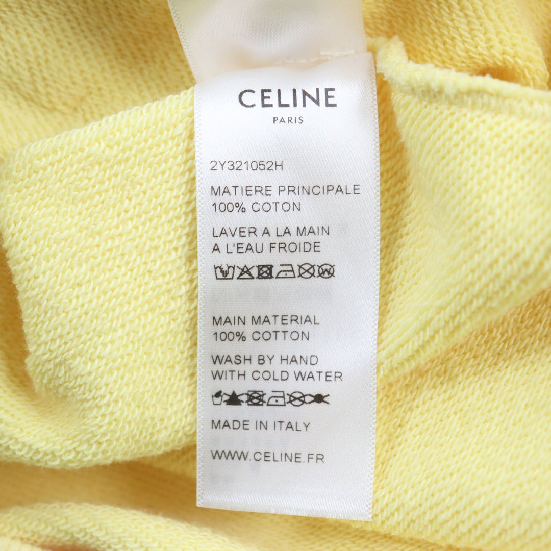 CELINE Hoodie 2Y321052H Main: 100% cotton yellow mens XS Used Authentic