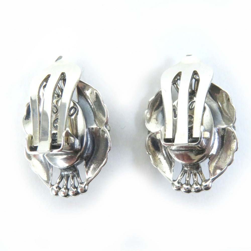 Georg Jensen Earring Main: SV925, Part: Hematite Silver Heritage 2000 Earring Women Used Authentic