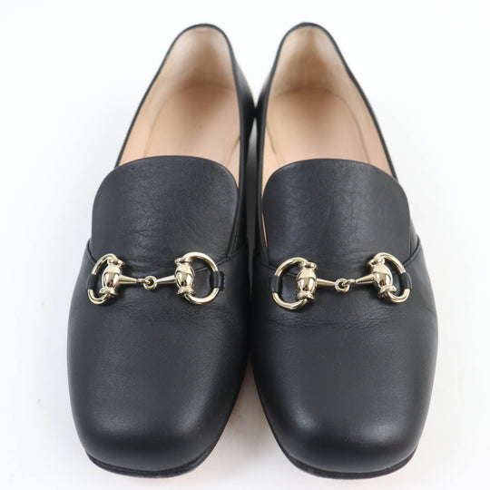 GUCCI pumps 466702 Main: Leather black Women 36.5 Used Authentic
