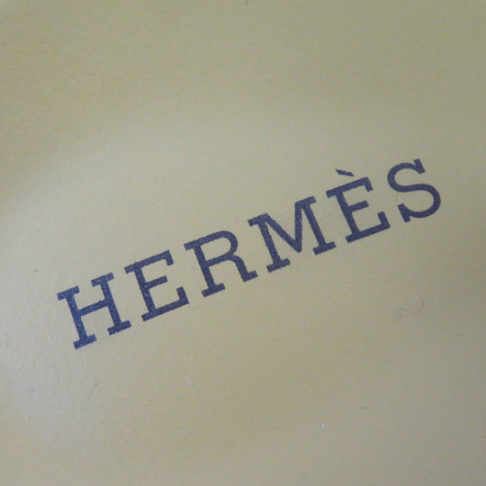 HERMES Sandals Suede leather yellow extra Women 38 Used Authentic
