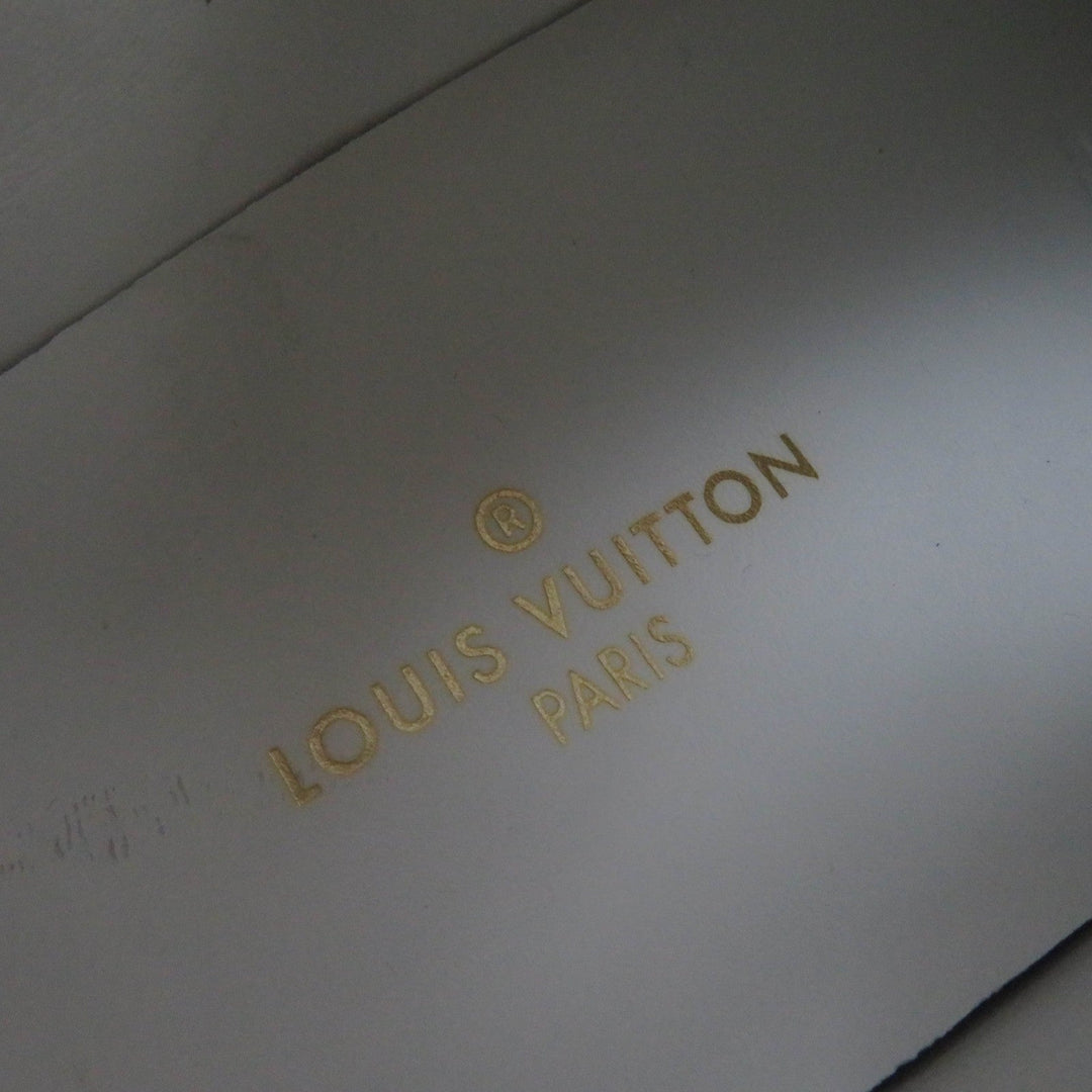 LOUIS VUITTON Low cut sneakers Main: Leather, Part: Monogram canvas white Stellar Line Women 36.5 Used Authentic