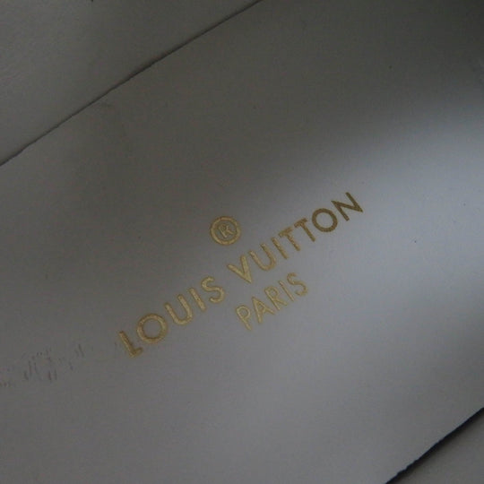 LOUIS VUITTON Low cut sneakers Main: Leather, Part: Monogram canvas white Stellar Line Women 36.5 Used Authentic