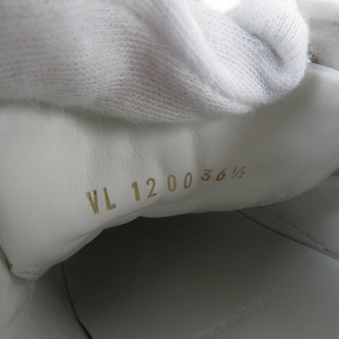 LOUIS VUITTON Low cut sneakers Main: Leather, Part: Monogram canvas white Stellar Line Women 36.5 Used Authentic
