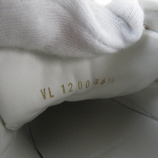 LOUIS VUITTON Low cut sneakers Main: Leather, Part: Monogram canvas white Stellar Line Women 36.5 Used Authentic